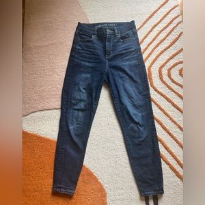 Petite American Eagle Navy Blue Jeans